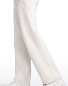 Pantalones de chándal holgados de algodón 100% hechos a medida de alta calidad para mujer logotipo impreso personalizado cintura elástica ajuste suelto Flare Joggers - Product Image 6