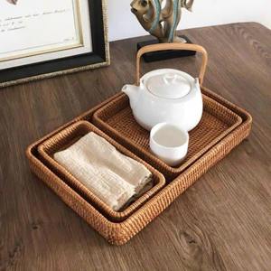 ถาดหวายและเปลือกหอยสำหรับตกแต่งโบโฮสต์ห้องรับประทานอาหารและห้องนั่งเล่นของขวัญวันหยุดพิเศษ - Product Image 6