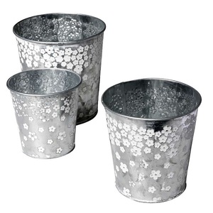 Macetas de Hierro Metálico con Asa Lateral, Macetas para Plantas de Jardín a Bajo Precio, Juego de 2 Macetas Galvanizadas con Forma Personalizada - Product Image 6