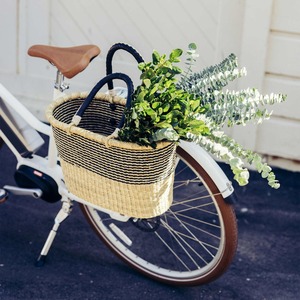 Cheap Price Beautifully Handwoven Vietnam Bolga Seagrass <b>Bike</b> <b>Basket</b> Front Rear <b>Bike</b> <b>Basket</b> - Product Image 2
