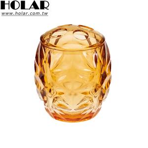 [Holar] Taiwan Made Durable Rond Transparent 4 Fentes Porte-Brosse à Dents en Plastique pour Salle de Bains et Hôtel - Product Image 1