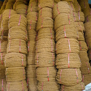 Cuerda trenzada de fibra de coco ecológica de alta calidad, 17mm de diámetro, 750m de longitud, Marrón Natural, durabilidad y resistencia a la venta - Product Image 1
