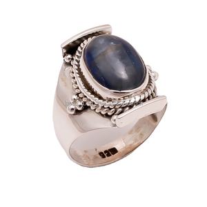 Pierre de kyanite naturelle, bagues en argent 925 en vrac, vente en gros, bagues en argent sterling, fabrication de bijoux indiens - Product Image 1