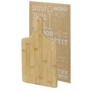 Quimet Sustainable Bamboo Cutting Board Eco-Friendly Chopping <b>Block</b> for Efficient Merchandising - Product Image 3