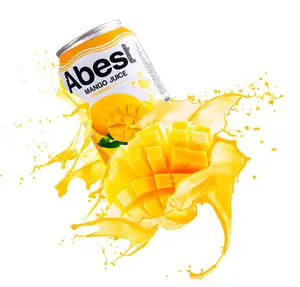 高品质和有竞争力的价格阿贝斯特果汁芒果330毫升罐装A & B越南贴牌软饮料