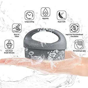 Exfoliante Corporal de Silicona Fácil de Limpiar con Mango, Práctico Cepillo de Limpieza Exfoliante - Product Image 1
