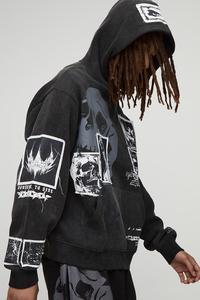 Sudaderas con capucha ecológicas para hombre con ajuste regular, ropa de calle Unisex para hombre, 80% Algodón, 20% poliéster, peso pesado de gran tamaño - Product Image 5