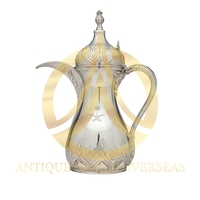 Handgemaakte groothandel catering Arabische Dallah koffiepot met roestvrijstalen deksel, thee- en espresso-servies, aangepaste logo's mogelijk, lage prijs