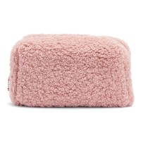 Sac de poche personnalisé fait à la main en fourrure moelleuse de haute qualité pour les femmes pour une utilisation de voyage préférable pour transporter des brosses et des accessoires