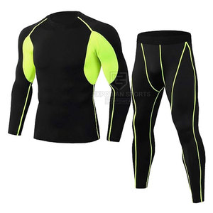 Conjunto de Camiseta Deportiva Ligera de Corte Regular para Hombre, Transpirable, Informal para Invierno, Color Sólido, Diseño 2 en 1 de Alta Calidad - Product Image 1