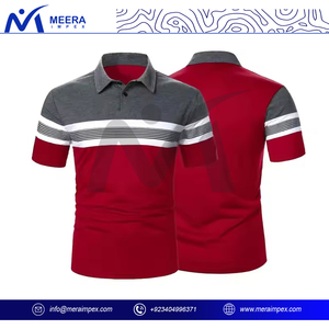 เสื้อโปโลผู้ชายคุณภาพสูง-คอตตอนเบลนด์เข้ารูปทันสมัยนุ่มและทนทานเหมาะสำหรับการออกนอกบ้านแบบสบายๆ - Product Image 4