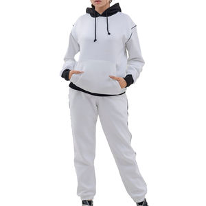 Conjunto Deportivo de Invierno de 2 Piezas para Hombre, de Alta Calidad, 100% Algodón, Felpa, Secado Rápido, Ligero, Estilo Urbano, Chándal Sólido - Product Image 1