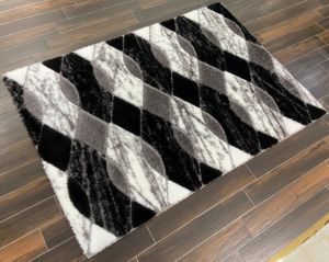 Alfombra peluda de poliéster turco de la mejor calidad, juego de alfombras tejidas Jacquard esponjosas Adiva para el hogar, sala de estar, hecha a máquina - Product Image 4