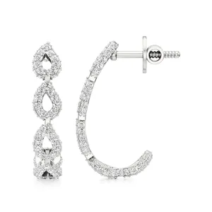 Pendientes de Aro con Diamantes Golden Radiance - Product Image 3
