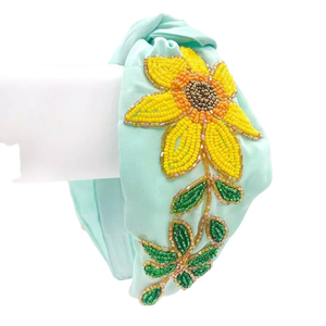 Diademas de tela con cuentas hechas a mano unisex, accesorio para el día del juego deportivo, ¡MUESTRA TU ESPÍRITU de equipo! - Product Image 1