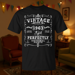 Camiseta Vintage 1963 Envejecida hasta la Perfección para el 60.º Cumpleaños, Camiseta Promocional de 60 Años - Product Image 3