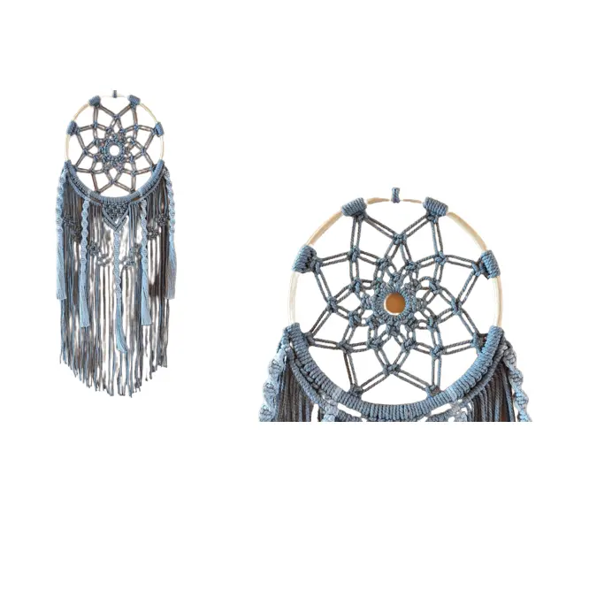 Desain mewah Macrame dekorasi rumah Dreamcatcher untuk dekorasi dinding gaya Bohemian Dream Catcher produsen dan pemasok dari India