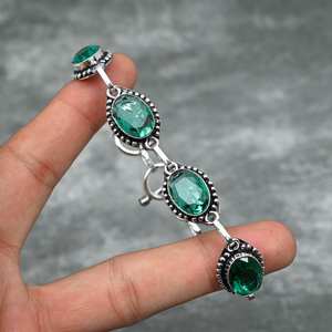 Aqua Apatite <b>Bracelet</b> 925 Sterling Silver Handmade Gemstone Jewelry Elegant Gift For Women Her - Product Image 3