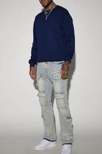 Sudadera con capucha transpirable de algodón grueso con estampado de moda para hombre personalizada al por mayor de alta calidad sudadera de algodón de talla grande pesada - Product Image 3