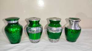 Logotipo personalizado de la mejor calidad, venta a granel aceptable de urnas de cremación de recuerdo de aluminio metálico 100% a bajo precio - Product Image 2