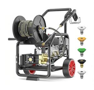 Idropulitrice a Gas 4400PSI con Avvolgitubo, Avvio a un Pulsante, Motore a 4 Tempi da 420cc 15HP, Idropulitrice Professionale 4.0 GPM - Product Image 1