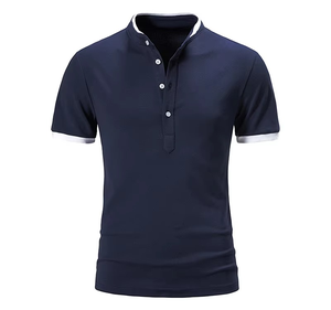 Venta caliente logotipo personalizado fuera de desgaste elegante Camiseta Hombre Golf Polo deporte desgaste ajustado Polo camiseta para hombres - Product Image 5