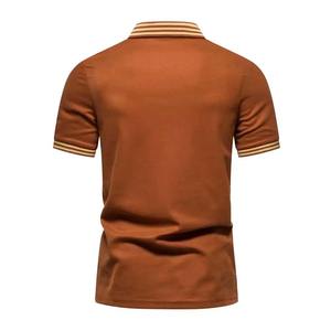 Venta caliente Camiseta Polo de manga corta Camiseta Polo de dos botones Camiseta Polo de hombre con logotipo personalizado de alta calidad - Product Image 3