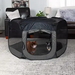 Pet House for Dogs and Cats - Indoor-Outdoor Pop Up Playpen and Exercise Pen Dog Tent Puppy Playground