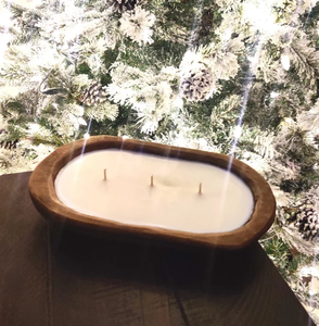 Wood Dough <b>Bowl</b> Candle Holder <b>Heart</b> <b>Shape</b> Rustic 100% Natural Acacia Wood Dough <b>Bowl</b> Candle Lowest Prices - Product Image 6