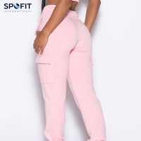 Pantalon de survêtement rose pour femme, coupe skinny, léger, écologique, 100 % coton, avec cordon de serrage, style streetwear, hiver