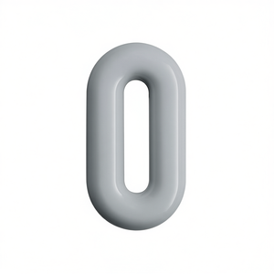 HEWI Pure White Polyamide 99 0 <b>House</b> <b>Number</b> Digit 165 mm Diameter 33 mm Special Yard Sign - Product Image 3