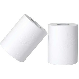 Vente en gros Rouleau de papier hygiénique blanc uni à 3 plis avec noyau imprimé souple dans l'emballage de la chambre - Product Image 5