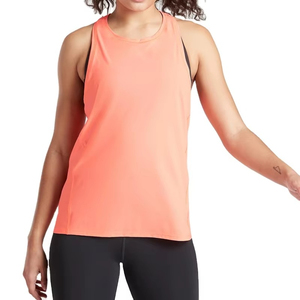 Camiseta de Tirantes de Punto Coral para Mujer, Cuello Redondo, Sin Mangas, Color Sólido, Deportiva, Largo Regular, Transpirable, 100% Poliéster - Product Image 6