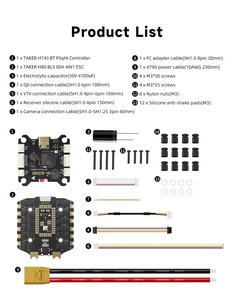 Controlador de Vuelo y <span class=keywords><strong>ESC</strong></span> Combo GEPRC TAKER H743 BT 8Bit <span class=keywords><strong>80A</strong></span>, 3-6S <span class=keywords><strong>Brushless</strong></span> <span class=keywords><strong>80A</strong></span> 4en1 PDB para Drones de Carreras FPV, Piezas DIY - Product Image 6