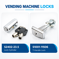Cylindre de serrure tubulaire pour distributeur automatique, en alliage de zinc, serrure de sécurité pour distributeur de snacks et de boissons