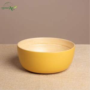 Tazón de Bambú en Espiral Estilo Campestre, Hecho a Mano, Ecológico, Apto para Lavavajillas, Tazón Decorativo y para Servir para el Hogar y Fiestas - Product Image 5