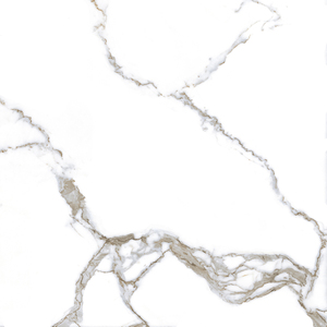 Venta al por mayor 60x60 Porcelanto marrón brillante Azulejo de pared y piso esmaltado Azulejos de diseño de mármol de porcelana vitrificada española - Product Image 5