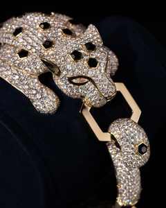 Pulsera de Leopardo de Doble Cabeza, Pulseras de Guepardo para Hombre y Mujer, Accesorios al por Mayor - Product Image 2