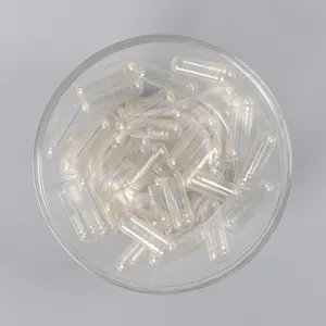 Capsules de gélatine vides personnalisées Taille 00 0 1 2 3 Amidon HPMC CMC Vegan Vegan Vegan Capsules transparentes