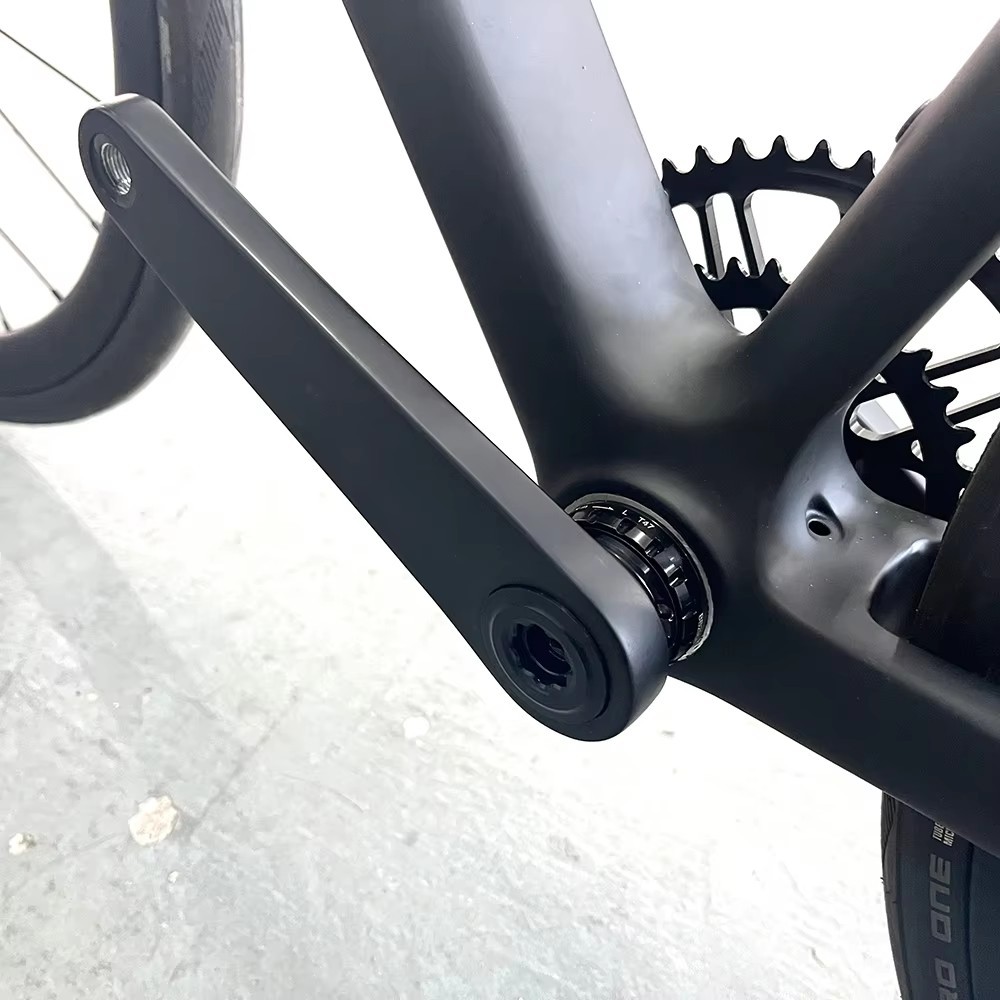DFS カーボンファイバー クランク 超軽量 ロード グラベルバイク用