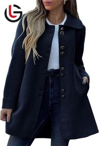Miglior vendita calda OEM personalizzato nero <span class=keywords><strong>verde</strong></span> nuovo da donna giacca in lana misto <span class=keywords><strong>Trench</strong></span> cappotto invernale caldo cappotto intrecciato migliore per le donne