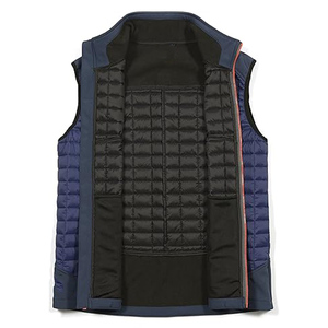 Vente en gros de veste utilitaire en laine personnalisable décoration vintage coton imperméable respirant extérieur fermeture éclair coupe-vent hiver - Product Image 3