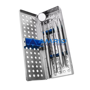 Le kit en acier le plus vendu d'examen dentaire d'étudiant inclut des équipements dentaires de la CE de source d'alimentation manuelle de sonde de poignée de miroir - Product Image 2