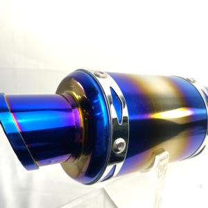 New 304 Stainless Steel Titanium Color Transmission Gears for Motorcycle <b>Exhaust</b> Pipe System Retrofit/Upgrade Box Packing - Product Image 2