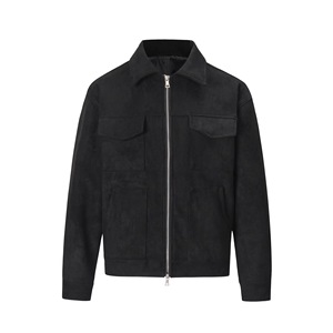 Veste en cuir de moto noire de haute qualité personnalisée pour l'hiver, style streetwear, respirante et à séchage rapide, vestes en cuir pour hommes - Product Image 4