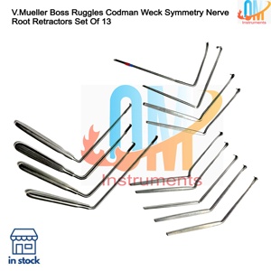 ชุดเครื่องมือถ่างเส้นประสาท 13 ชิ้น ยี่ห้อ V. Mueller Boss Ruggles Codman Weck Symmetry ผลิตจากเหล็กกล้าไร้สนิมเกรดทางการแพทย์ ได้รับการรับรองมาตรฐาน CE - Product Image 4