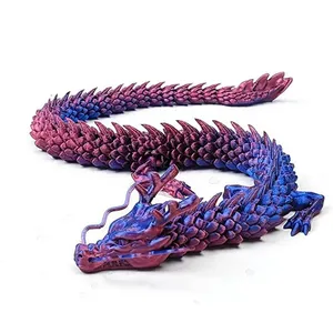 3D Impreso Crystal Dragon Flexible Articulado Fidget <span class=keywords><strong>Toy</strong></span>-resina de impresión 3D