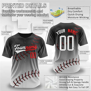 Muy demandado, logotipo propio, guantes de recuerdos personalizados, camiseta de béisbol de ciudad diseñada para personalizar camisetas de béisbol - Product Image 3