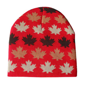 Gorro Jacquard de la más alta calidad para ropa profesional de invierno Tamaños de colores personalizados Sublimación profesional con patrón a cuadros - Product Image 1