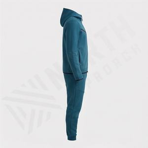 Ensemble de survêtement pour homme, couleur personnalisée, surdimensionné, vêtements de sport, jogging, style chemise, haut, logo personnalisé, vêtements de sport, ensemble chaud - Product Image 3